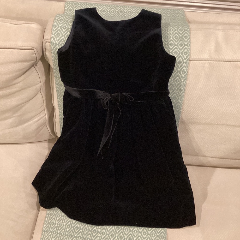 Oscar de la Renta black velvet dress, 8y